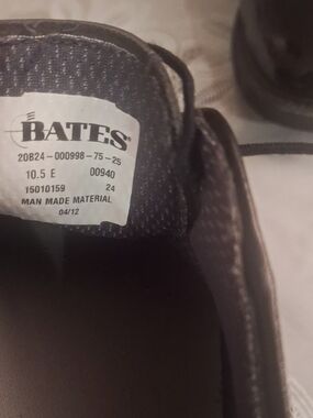 Bates Black Lace-Up Men's Oxford Shoes